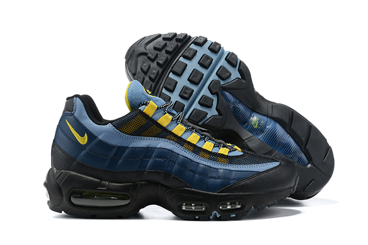 New 2021 Nike Air Max 95 Black Blue Yellow